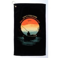 IM On Another Line Fisherman Angler Kayak Fishing Pun Golf Towel
