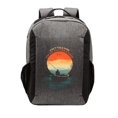 IM On Another Line Fisherman Angler Kayak Fishing Pun Vector Backpack