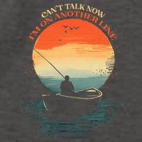 IM On Another Line Fisherman Angler Kayak Fishing Pun Vector Backpack