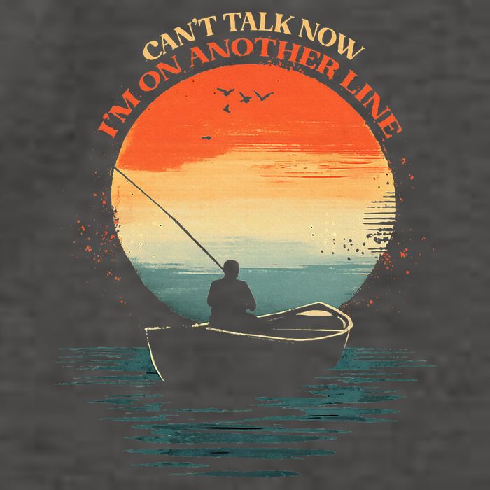 IM On Another Line Fisherman Angler Kayak Fishing Pun Vector Backpack