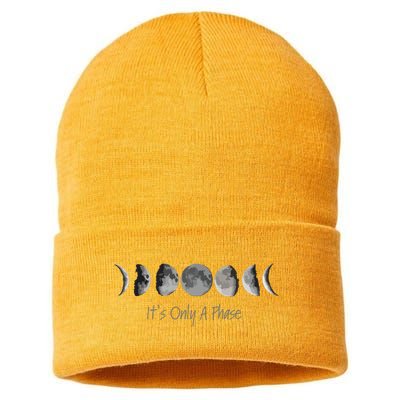 Its Only A Phase All The Phases Of The Moon Sustainable Knit Beanie