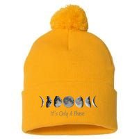 Its Only A Phase All The Phases Of The Moon Pom Pom 12in Knit Beanie