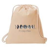 Its Only A Phase All The Phases Of The Moon Drawstring Bag