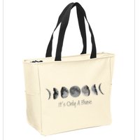 Its Only A Phase All The Phases Of The Moon Zip Tote Bag
