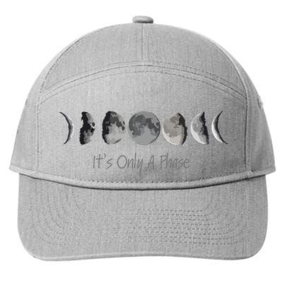 Its Only A Phase All The Phases Of The Moon 7-Panel Snapback Hat