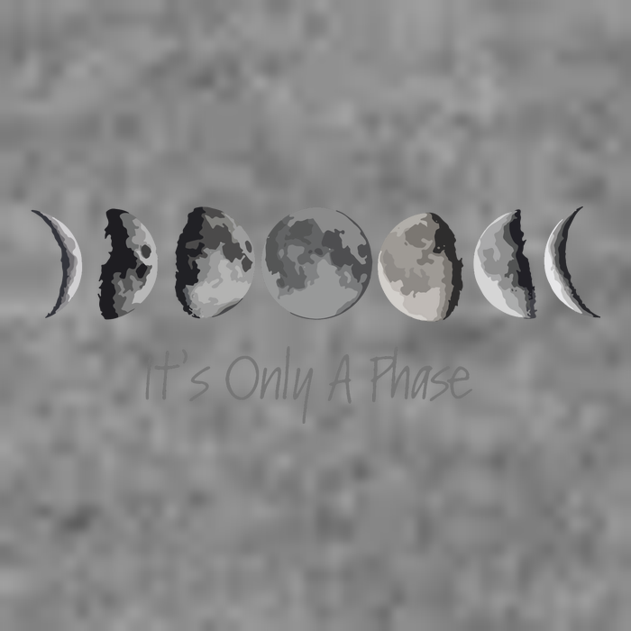 Its Only A Phase All The Phases Of The Moon Toddler Hoodie