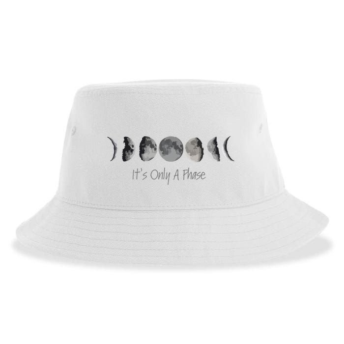 Its Only A Phase All The Phases Of The Moon Sustainable Bucket Hat