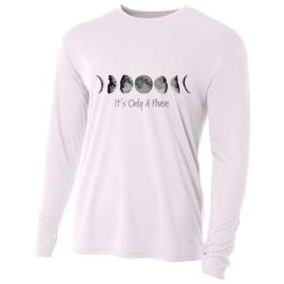 Its Only A Phase All The Phases Of The Moon Cooling Performance Long Sleeve Crew