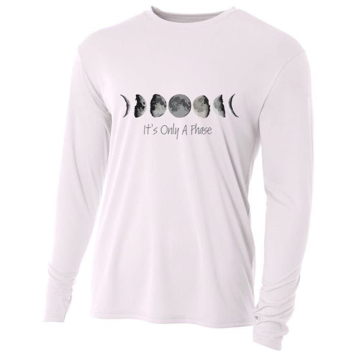 Its Only A Phase All The Phases Of The Moon Cooling Performance Long Sleeve Crew