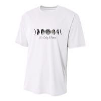 Its Only A Phase All The Phases Of The Moon Youth Performance Sprint T-Shirt