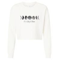 Its Only A Phase All The Phases Of The Moon Cropped Pullover Crew