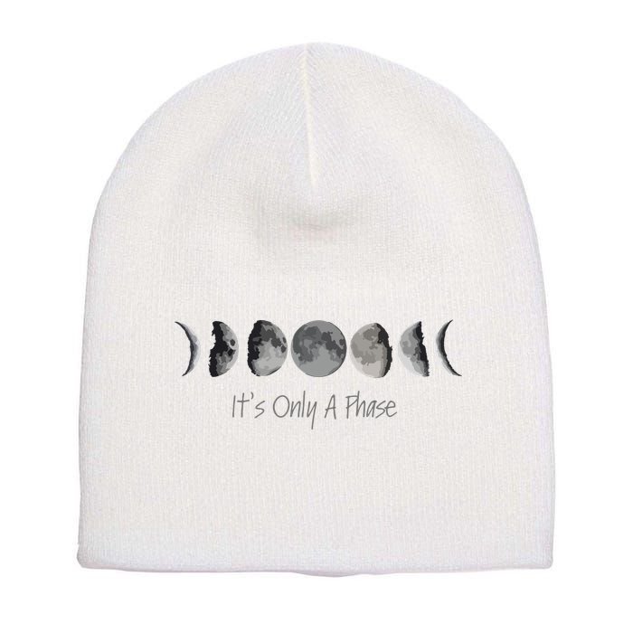 Its Only A Phase All The Phases Of The Moon Short Acrylic Beanie