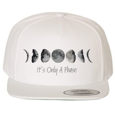 Its Only A Phase All The Phases Of The Moon Wool Snapback Cap
