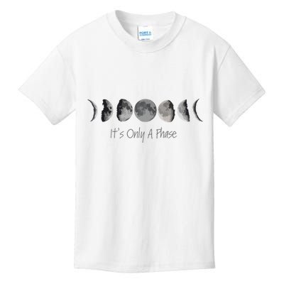 Its Only A Phase All The Phases Of The Moon Kids T-Shirt