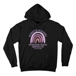 International Overdose Awareness Day In August We Wear Purple Hoodie