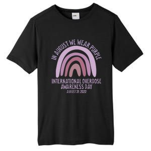 International Overdose Awareness Day In August We Wear Purple Tall Fusion ChromaSoft Performance T-Shirt