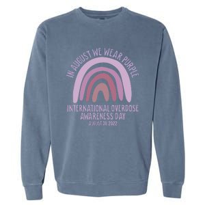 International Overdose Awareness Day In August We Wear Purple Garment-Dyed Sweatshirt