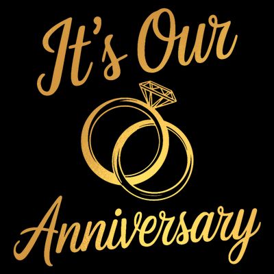 ItS Our Anniversary Shirts For Married Couples Husband Wife T-Shirt