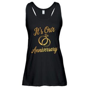 ItS Our Anniversary Shirts For Married Couples Husband Wife Ladies Essential Flowy Tank