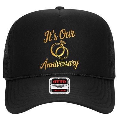 ItS Our Anniversary Shirts For Married Couples Husband Wife Trucker Hat