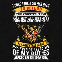 I Once A Solemn Oath To Defend The Constitution Ladies PosiCharge Tri-Blend Wicking Tank