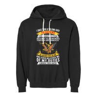 I Once A Solemn Oath To Defend The Constitution Garment-Dyed Fleece Hoodie