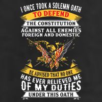 I Once A Solemn Oath To Defend The Constitution 7 Panel Mesh Trucker Snapback Hat