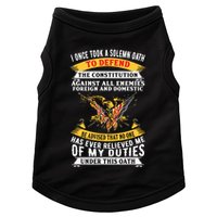 I Once A Solemn Oath To Defend The Constitution Doggie Tank