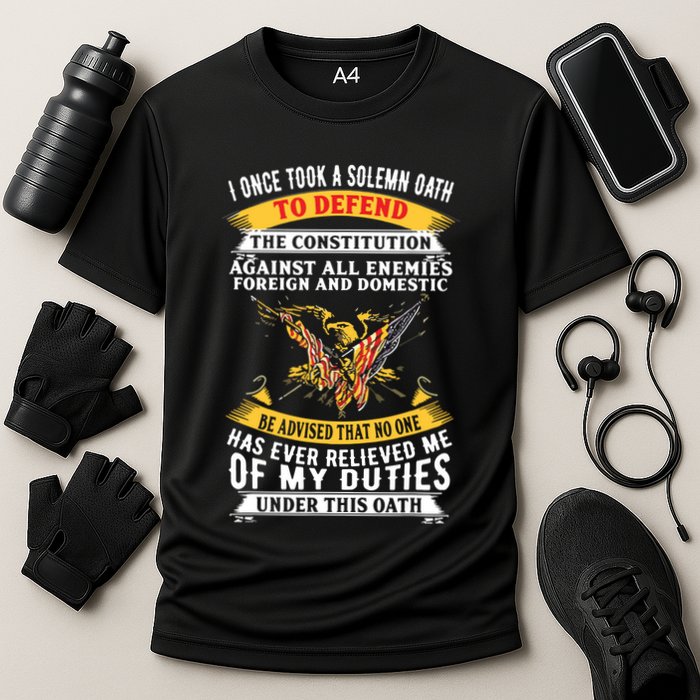 I Once A Solemn Oath To Defend The Constitution Performance Shirt