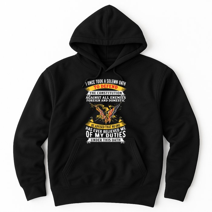 I Once A Solemn Oath To Defend The Constitution Hoodie