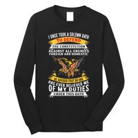 I Once A Solemn Oath To Defend The Constitution Long Sleeve Shirt