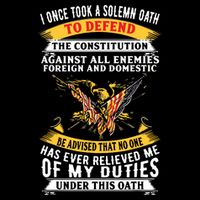 I Once A Solemn Oath To Defend The Constitution Impact Tech Backpack