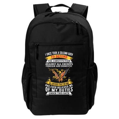 I Once A Solemn Oath To Defend The Constitution Backpack
