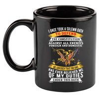 I Once A Solemn Oath To Defend The Constitution 11oz C Handle Ceramic Mug