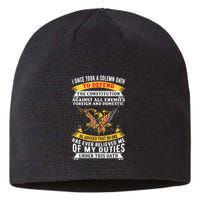 I Once A Solemn Oath To Defend The Constitution Sustainable Beanie