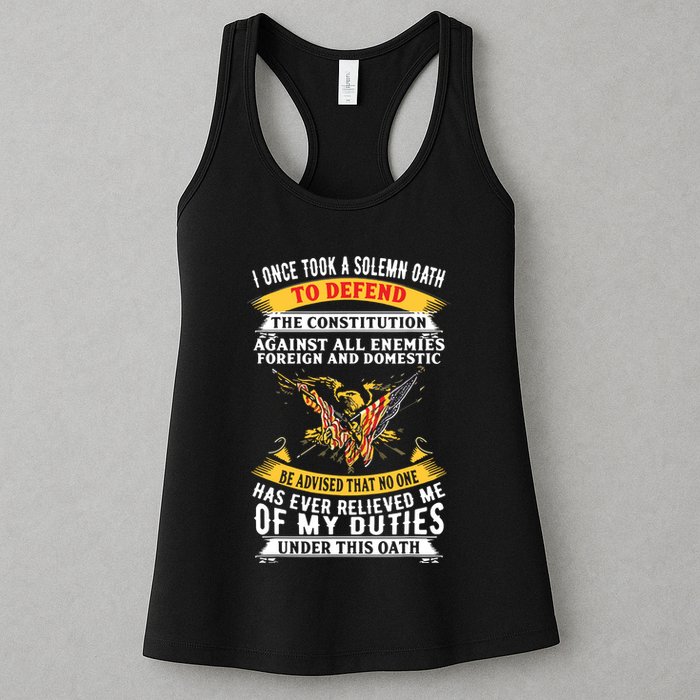 I Once A Solemn Oath To Defend The Constitution Womens Tank Top