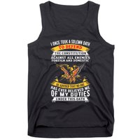 I Once A Solemn Oath To Defend The Constitution Tank Top