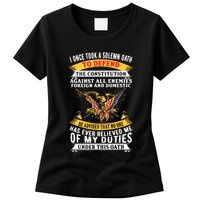 I Once A Solemn Oath To Defend The Constitution Womens T-Shirt