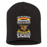 I Once A Solemn Oath To Defend The Constitution Short Acrylic Beanie