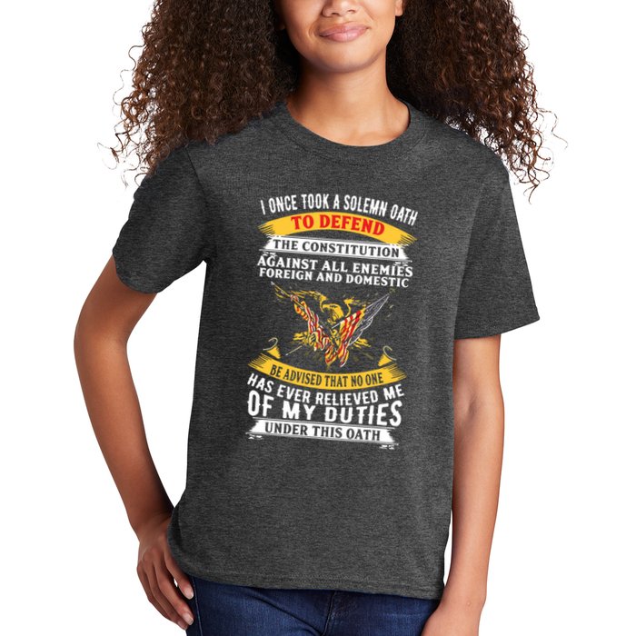 I Once A Solemn Oath To Defend The Constitution Kids T-Shirt