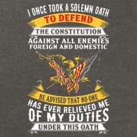 I Once A Solemn Oath To Defend The Constitution Cotton Canvas Backpack