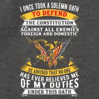 I Once A Solemn Oath To Defend The Constitution Vector Backpack