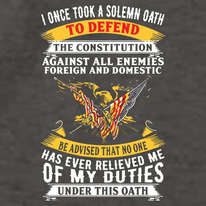 I Once A Solemn Oath To Defend The Constitution Vector Backpack