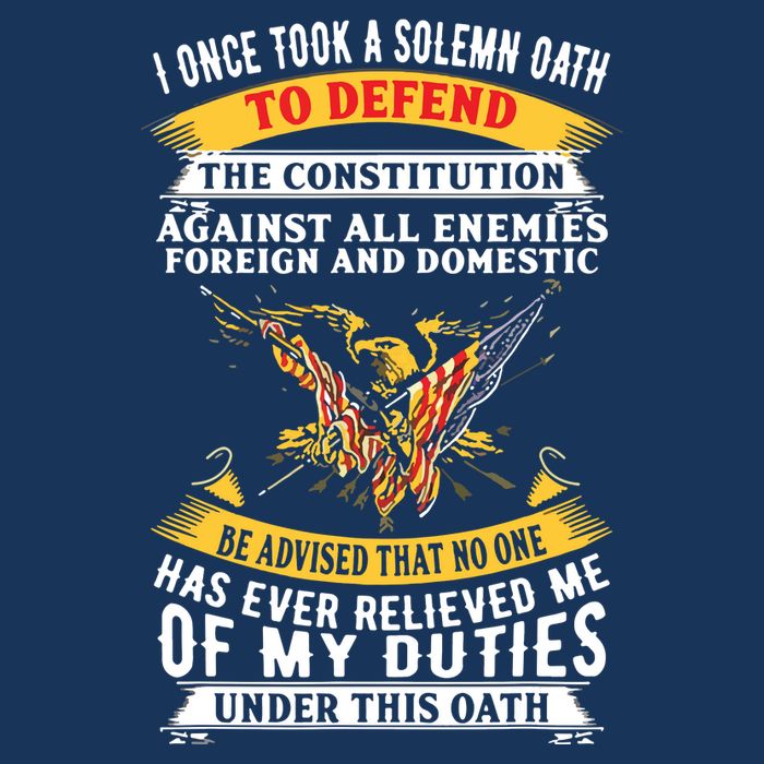 I Once A Solemn Oath To Defend The Constitution Infant Baby Jersey Bodysuit
