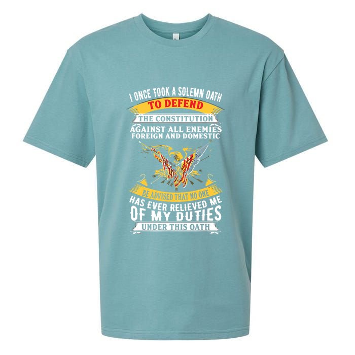 I Once A Solemn Oath To Defend The Constitution Sueded Cloud Jersey T-Shirt