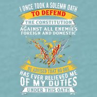 I Once A Solemn Oath To Defend The Constitution Sueded Cloud Jersey T-Shirt