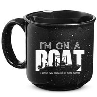Im On A Boat I Got My Swim Trunks And My FlipieFlopies 15oz Campfire Ceramic Mug