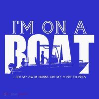 Im On A Boat I Got My Swim Trunks And My FlipieFlopies Pom Pom 12in Knit Beanie