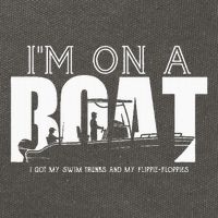 Im On A Boat I Got My Swim Trunks And My FlipieFlopies Cotton Canvas Backpack