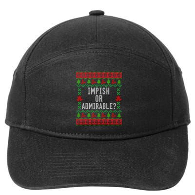 Impish Or Admirable 7-Panel Snapback Hat
